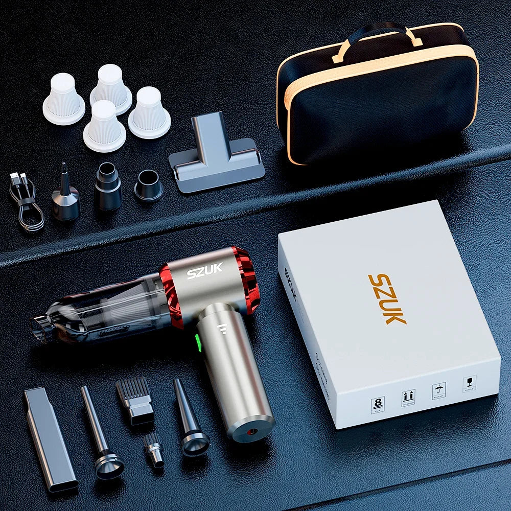 Mini Wireless Handheld Vacuum Cleaner – 98500PA Powerful Suction | Car & Pet Hair Cleaner