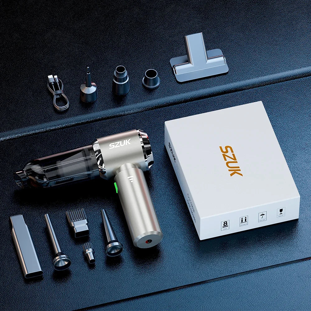 Mini Wireless Handheld Vacuum Cleaner – 98500PA Powerful Suction | Car & Pet Hair Cleaner